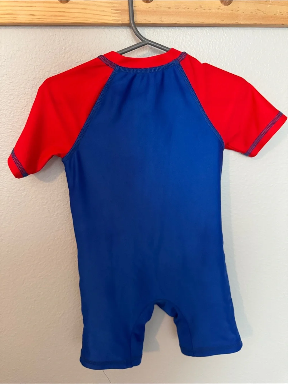 Marvel Red and Blue Spider-Man Short Sleeve Costume Swimsuit